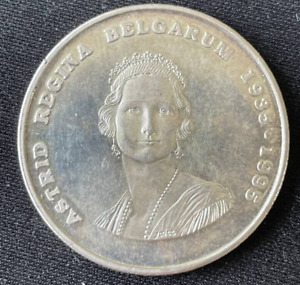 Silver .925 Belgian 250 Francs Queen Astrid 1935-1995 18.75 gr.