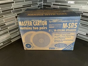 BIC AMERICA M-SR5 5.25" Muro Ceiling Speakers - 2 Pairs New - Picture 1 of 5