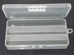 wLure 3 Slots Plastic Fishing Tackle Box TB3 - Picture 1 of 4