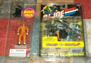 GI Joe: BONUS 2er-Pack MIRAGE vs COBRA VIPER + HEADMAN (orange) LTD ED HASBRO 2002 - Bild 1 von 7