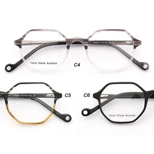 47mm Retro Polygon Eyeglass Frames Full Rim Spectacles Glasses for Men Women - Picture 1 of 19
