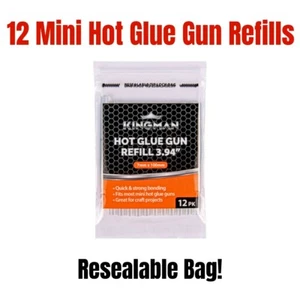 12 Hot Melt Mini Glue Stick Gun Clear White Refill 7x100mm DIY Craft Art Tools - Picture 1 of 2