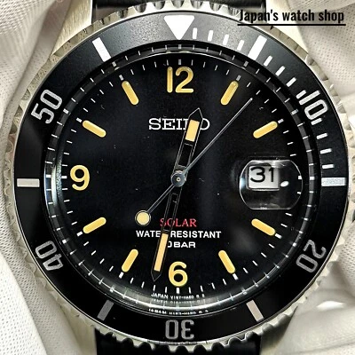 Reloj Hombre SEIKO Diseño Vintage SZEV013 Negro Solar Analógico Limitado Nuevo en Caja Foto 1 de 4