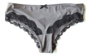 Topshop size 8 bikini knickers panties briefs stretchy grey