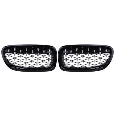 Parrilla delantera negra para BMW Serie 5 F10 F11 F18 528i 535i 2010-2016 Foto 1 de 4