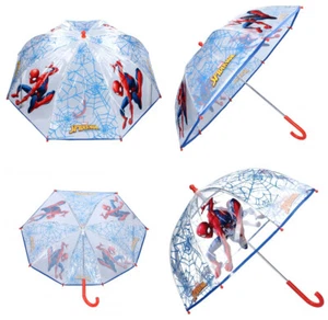 Spiderman Kinder Regenschirm für Jungen  | Stockschirm  | Transparent  ∅ 73 cm - Bild 1 von 2