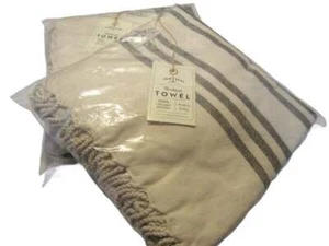 2 Fair Seas Turkish Towels 100% Organic Cotton Made In Turkey New In Pkg - Picture 1 of 2