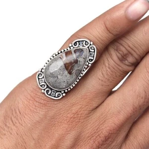 Rock Calci Agate Gemstone Handmade Silver Jewelry "8A" - Picture 1 of 7
