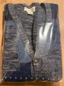 Exklusive Ralph Lauren Denim&Supply Cardigan / Jacke L Blau Patchwork Herbst - Bild 1 von 9