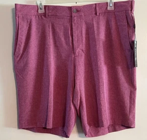 NWT Walter Hagen Perfect 11 Shorts Men's 40 Berry Bloom Golf 10" Inseam NEW $70 - Picture 1 of 6