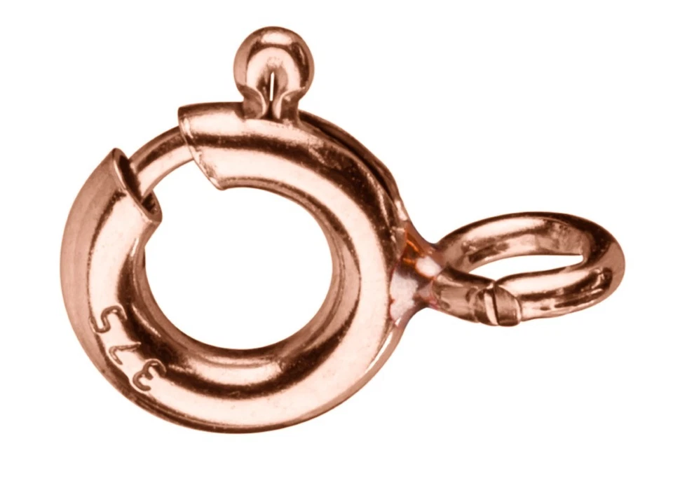  9ct Red / Rose Gold 6mm Diameter Bolt Ring Jewellery Clasp Boltring - Image 1 of 1