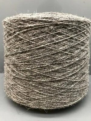 GARDINER YARNS Herdwick Yarn 100% Wool 500g Cone 1/4's NM, 7.75 YSW - 4ply Natural Light Grey