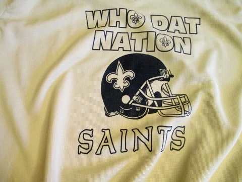 Who Dat Nation Saints The Rock Brand Italian Design Men's  XXL Gold Sweater Vest Cover