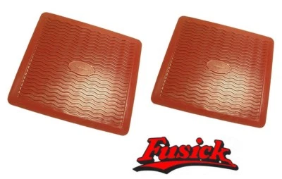 1953-1958 Oldsmobile 88 98 Starfire Red Rubber Floor Mat Set - Image 1 of 2