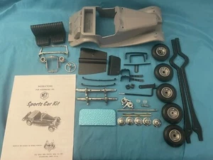 Doepke 1950 British MG Sports Car Steel Model Kit Made In Ohio - Picture 1 of 6