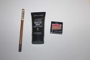 Wet n Wild PhotoFocus Face Primer 850 & Glitter Single 352C Lot Of 2 New + Gift - Picture 1 of 2