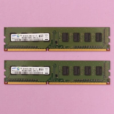 4GB (2x 2GB) DDR3 RAM PC3-10600 1333MHZ Desktop 240 Pin Memory RAM Kit Samsung - Image 1 of 2