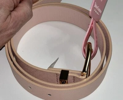 Women's Belt Juicy Couture Light Pink Texture Faux Leather SZ M/L - Image 1 of 4