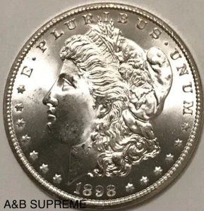 1898 O Morgan Dollar From OBW Estate Roll Choice-Gem Bu Uncirculated 90% Silver - Picture 1 of 6