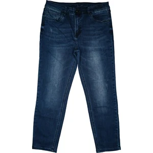 BLUE MONKEY W32 L28 Jeans Hose d. blau Damen Hannah Stretch high R. used Look 42 - Bild 1 von 5