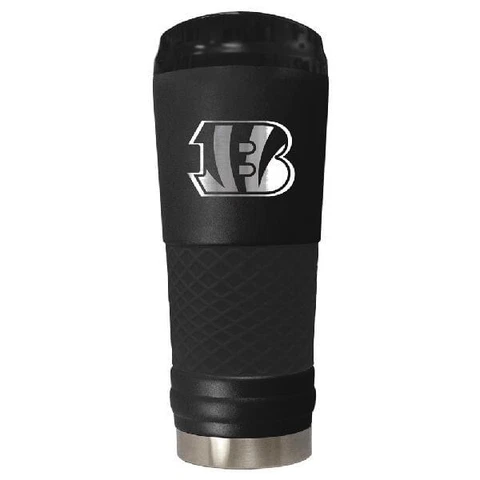 Cincinnati Bengals 24oz Stealth Stainless Steel Tumbler Travel Mug Insulated Cover