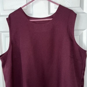 Camiseta sin mangas elegante sin mangas granate Blair Boutique para mujer talla 2XL - Imagen 1 de 7