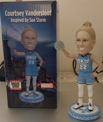 New Chicago Sky Courtney Vandersloot Bobblehead From The Marvel Superhero Game🏀 - Image 1 of 4