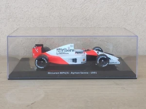 McLaren MP4/6 1991 Ayrton Senna Modellino Altaya Formula 1 1:24 Livrea Originale - Foto 1 di 7