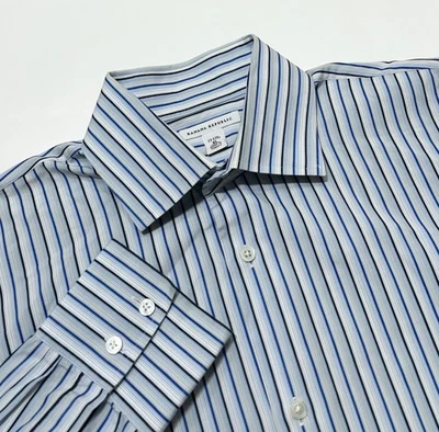 Camisa a Rayas Banana Republic Para Hombre Ajuste Regular Manga Larga Azul Blanco XL Foto 1 de 4