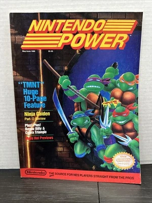 Nintendo Power Magazine Vol 6 May / June 1989 TMNT Rare COMPLETE + POSTER  - Image 1 of 4