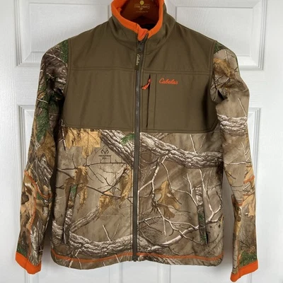Chaqueta Camuflada Juvenil Cabela's Softshell Talla XL Camuflaje Cazador Naranja Realtree Foto 1 de 4