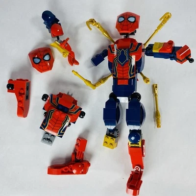 Figura de construcción LEGO Marvel Iron Spider-Man incompleta 76298 piezas y piezas Foto 1 de 4