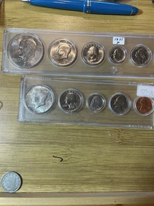Lot of a 1969  & 1971 Proof Sets No Boxes or COA - Picture 1 of 5