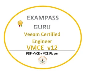 VMCE_v12 Veeam Certified Engineer! 109QA! NOVEMBER UPDATES - Picture 1 of 1