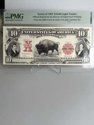 Series Of 1901 $10 Reprint From The 2004 Lewis & Clark Coin & Currency Set - Image 1 of 2