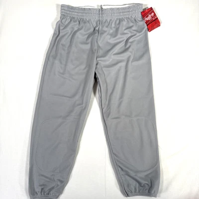 NWT!! Rawlings Mens Large Gray Baseball Pants Jogger Fit New With Tags - Image 1 of 4