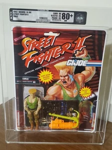 1993 Vtg AFA 80+ Hasbro GI Joe Guile STREET FIGHTER 2 SEALED moc - Picture 1 of 9