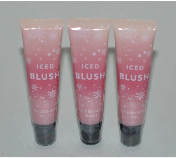 3 NEW BATH & BODY WORKS ICED BLUSH LIP GLOSS SHINE BALM STICK - Image 1 of 1