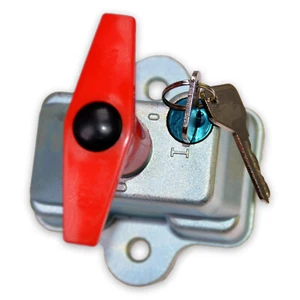 Batterietrennschalter 24V 200A M10 Drehschalter 2 Schlüssel 2500A Hauptschalter - Afbeelding 1 van 6