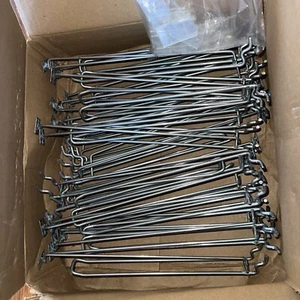 Peg Board Hangers Box of 30 Trion Industries 10" x .187 All Wire Scan Loop Hook - Picture 1 of 6