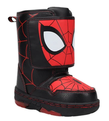 Marvel Spider-Man Light-up Toddler Boys Slip-on Winter Mid-Calf Snow Boots: 7-10 - Image 1 of 4