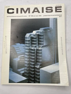 Vintage RARE 1983 Cimaise Magazine No 166 French Art + Architecture V2 - Image 1 of 4
