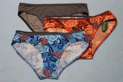 NEW 3 Lot Nautica Blue Bikini Bottoms Orange Blue White Small See Measurements* - Image 1 of 4