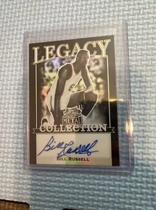 2022 Leaf Legacy Collection Auto Bill Russell On Card 3/3 - Bild 1 von 2