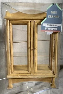 Mini Dreams Curio Cabinet 35 191 643 Dollhouse Miniature Furniture Vintage NIP - Picture 1 of 8