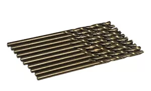 HSS KOBALT BOHRER VOLL GESCHLIFFEN BITS 10 STÜCK METRISCHE, IMPERIALE & BRIEFGRÖSSEN - Bild 1 von 28