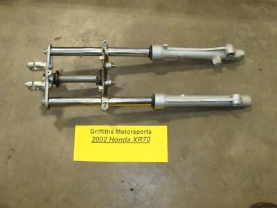 Honda XR70R 2002 OEM CRF70 horquillas delanteras patas de choque triple árbol abrazadera cojinete vástago Foto 1 de 4