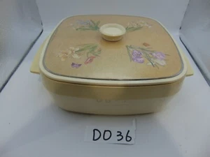 VTG Vintage Thermo Serv Insulated Serving Casserole Garden Glories 1982 - Picture 1 of 11