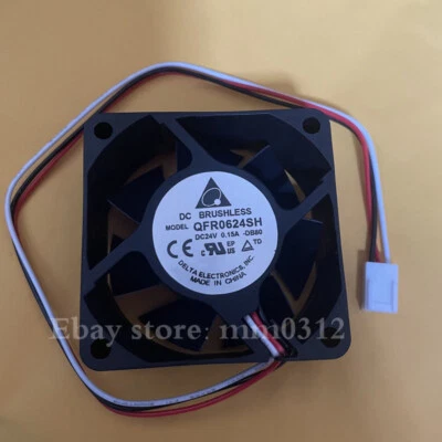 DELTA QFR0624SH -DB80 24V 0.15A 6025 60mm 3-wire inverter cooling fan - Image 1 of 2