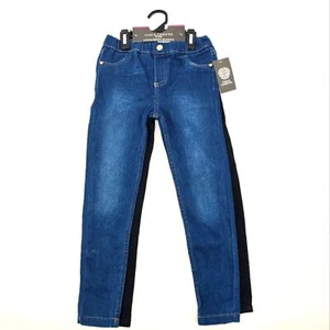 Vince Camuto Kids 2 Piece Denim Blue and Black Jeggings Size 6X - Picture 1 of 4